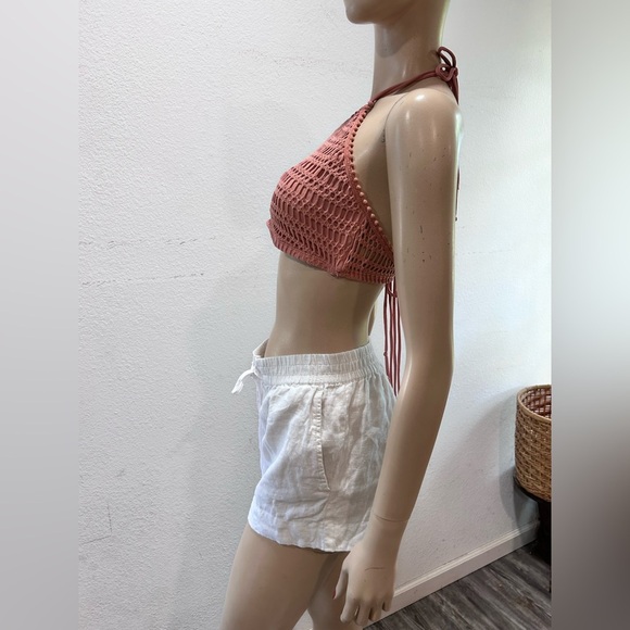 Robin Piccone Dusty Pink Crochet Bandeau - Picture 16 of 16